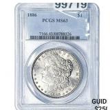 1886 Morgan Silver Dollar PCGS MS63