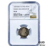 1809/8 Colonial Spain Silver 1 Real NGC VG8