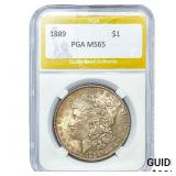 1889 Morgan Silver Dollar PGA MS65