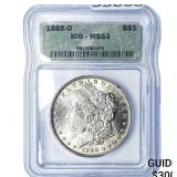 1888-O Morgan Silver Dollar ICG MS63