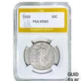 1920 Walking Liberty Half Dollar PGA MS65