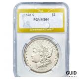 1878-S Morgan Silver Dollar PGA MS64