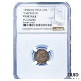 1808 Colonial Spain Silver 1/2 Real NGC VF Details