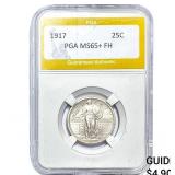 1917 Standing Liberty Quarter PGA MS65+FH