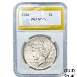 1926 Silver Peace Dollar PGA MS65