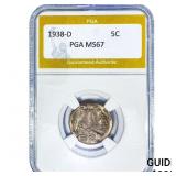 1938-D Buffalo Nickel PGA MS67