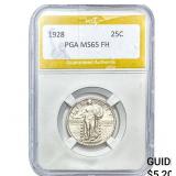 1928 Standing Liberty Quarter PGA MS65FH
