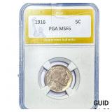 1916 Buffalo Nickel PGA MS65