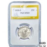 1928-D Standing Liberty Quarter PGA MS64