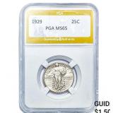 1929 Standing Liberty Quarter PGA MS65