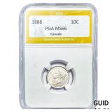 1888 10C Canada PGA MS66