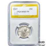 1927 Standing Liberty Quarter PGA MS65FH