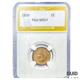 1859 Indian Head Cent PGA MS64
