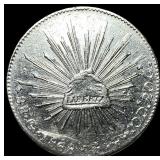 1868 Silver 8 Reales Mexico City Mint (Mo).  CLOS