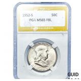 1952-S Franklin Half Dollar PGA MS65FBL