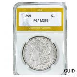 1899 Morgan Silver Dollar PGA MS65