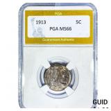 1913 Buffalo Nickel PGA MS66
