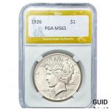 1926 Silver Peace Dollar PGA MS65