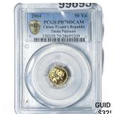 2004 50Yn China Panda Platinum 1/20oz PCGS PR70 DC