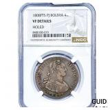 1808 Colonial Spain Silver 4 Reales NGC VF Details
