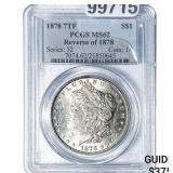 1878 7TF Morgan Silver Dollar PCGS MS62 Rev 78