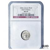 2006 Platinum $10 Eagle 1/10oz NGC MS69