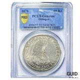 1676 Ottingen Silver 60 Kreuzer PCGS Genuine