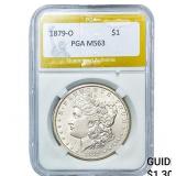 1879-O Morgan Silver Dollar PGA MS63