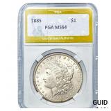 1885 Morgan Silver Dollar PGA MS64