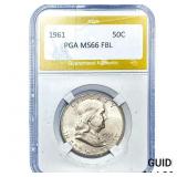 1961 Franklin Half Dollar PGA MS66FBL