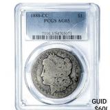 1880-CC Morgan Silver Dollar PCGS AG03