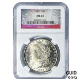 1889 Morgan Silver Dollar NGC MS63