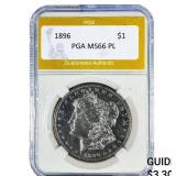 1896 Morgan Silver Dollar PGA MS66PL