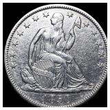 1850-O Silver Half Dollar CLOSELY  UNCIRCULATED