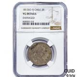 1813 Colonial Spain Silver 2 Reales NGC VG Details