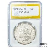 1879-S Rev 78 Morgan Silver Dollar PGA MS61