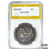 1878 8TF Morgan Silver Dollar PGA VF20