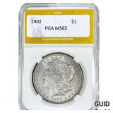 1902 Morgan Silver Dollar PGA MS65