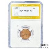 1904 Indian Head Cent PGA MS64RD
