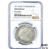 1811 Bank of England Silver 3 Shiling Bank Token N