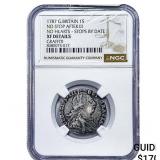 1787 Great Britain Silver 1 Shilling NGC XF