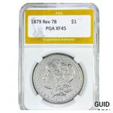 1879 Rev 78 Morgan Silver Dollar PGA XF45