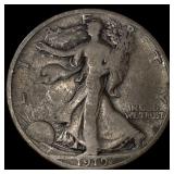 1919-S Silver Walking Liberty Half Dollar  NICELY