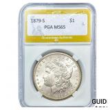 1879-S Morgan Silver Dollar PGA MS65