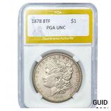 1878 8TF Morgan Silver Dollar PGA UNC