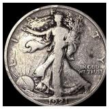 1921 Silver Walking Liberty Half Dollar  CLOSELY