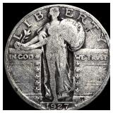 1927-S Silver Standing Liberty Quarter ABOUT  UNC