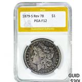 1879-S Rev 78 Morgan Silver Dollar PGA F12