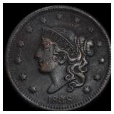 1838 Coronet Head Large Cent NEARLY  UNCIRCULATED