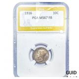 1916 Mercury Silver Dime PGA MS67FB